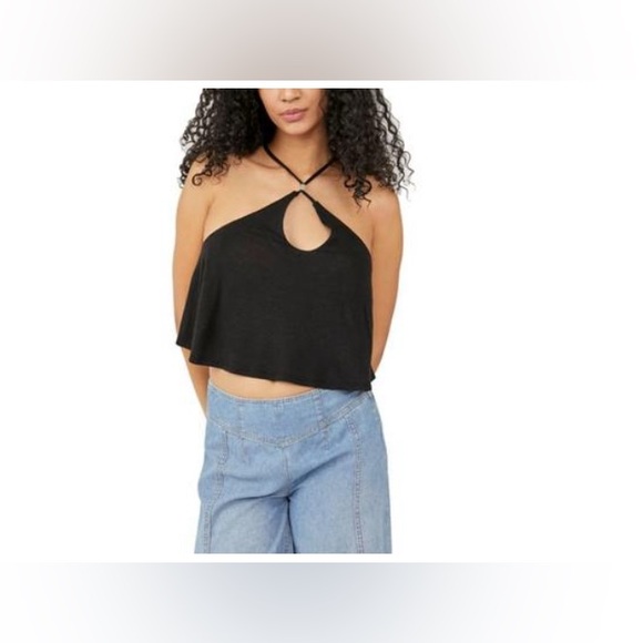 Free People Long Weekend Black Top - Picture 4 of 6